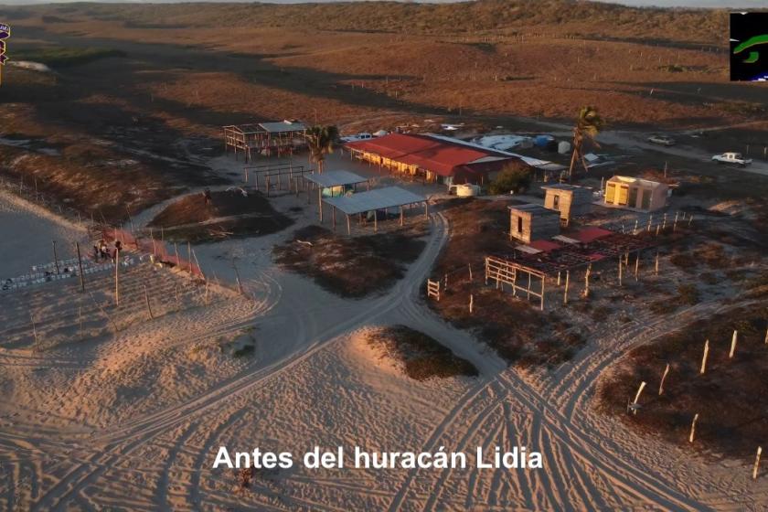 Sufre graves daños campamento tortuguero “La Gloria”