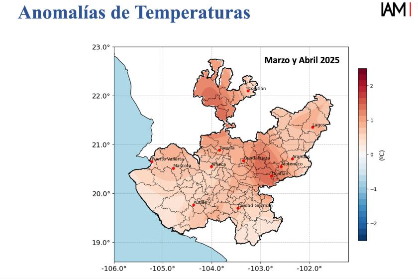 Marzo y abril con temperaturas cálidas